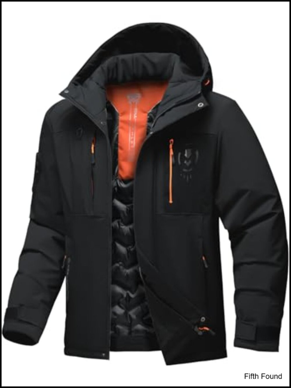 Men's Hooded Insulated Winter Snow Coat Waterproof Windproof Jacket
